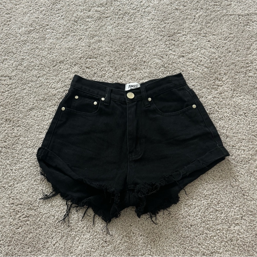Black Princess Polly Jean Shorts